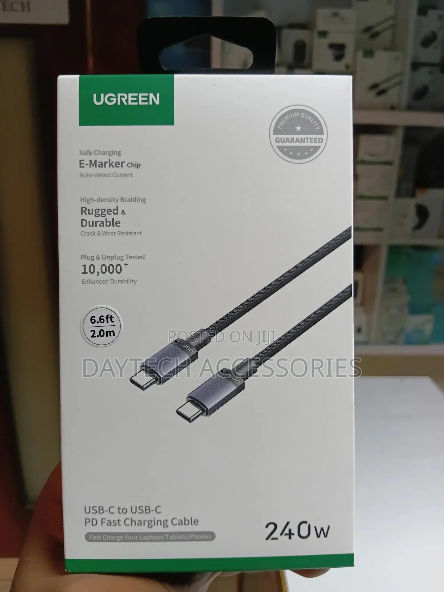 Ugreen 240w Usb-C to Usb-C Cable Pd3.1 Fast Charging Cord.