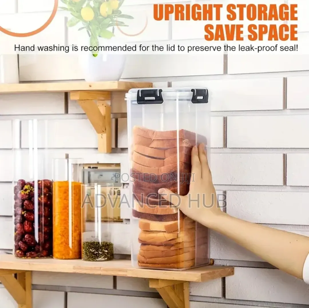 Clear Airtight Plastic Bread Storage Container