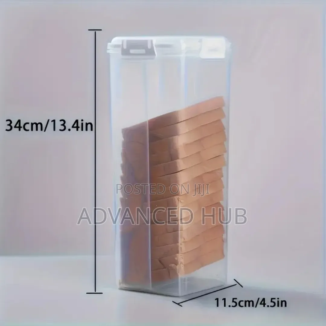 Clear Airtight Plastic Bread Storage Container