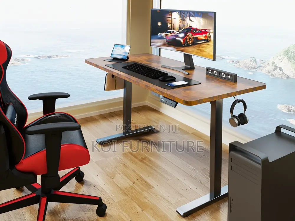 Office Desk; 1. 8 Meters Adjustable Electric Home Office Pc Stand Desk