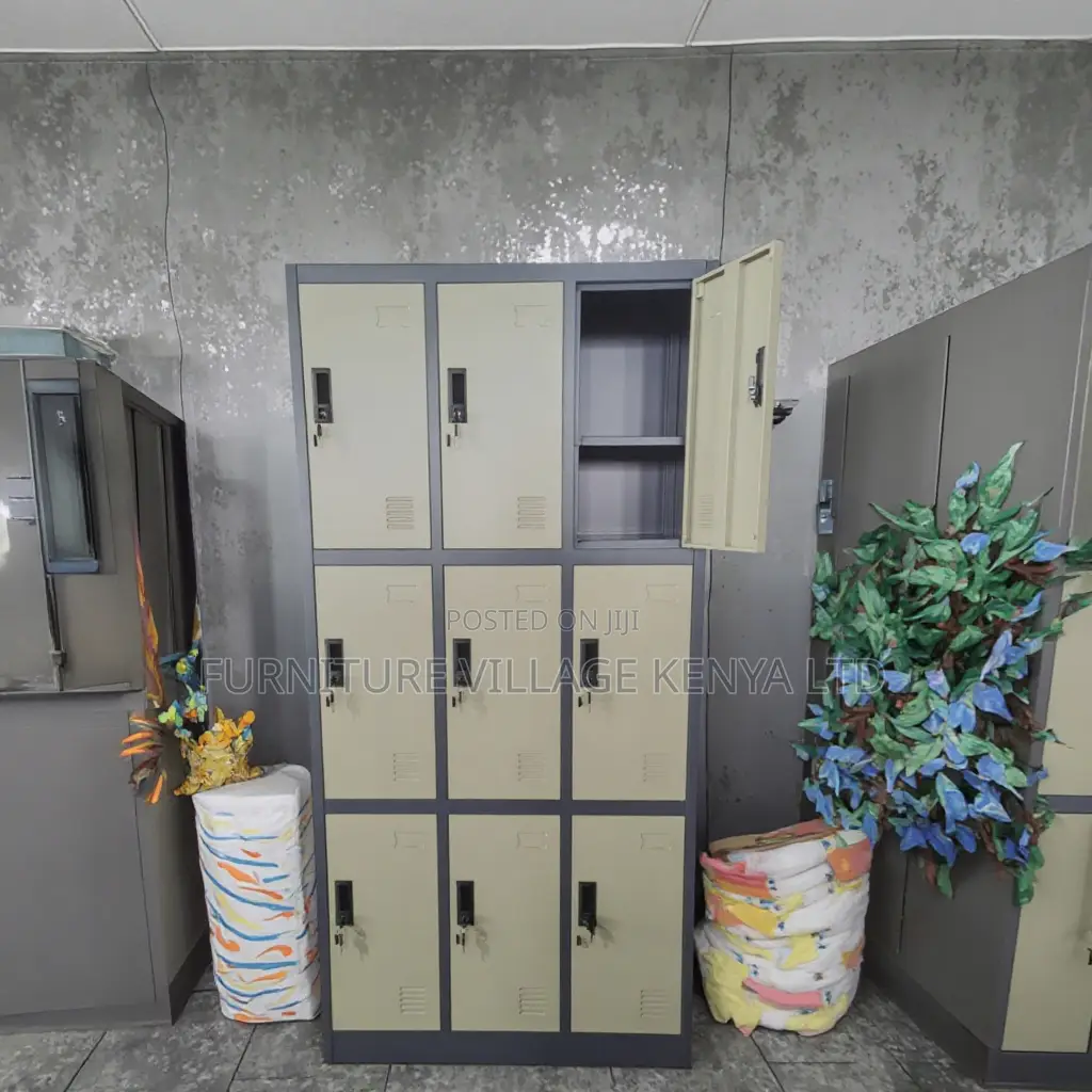 9-Door's Modern Gym Storage Locker Cabinet