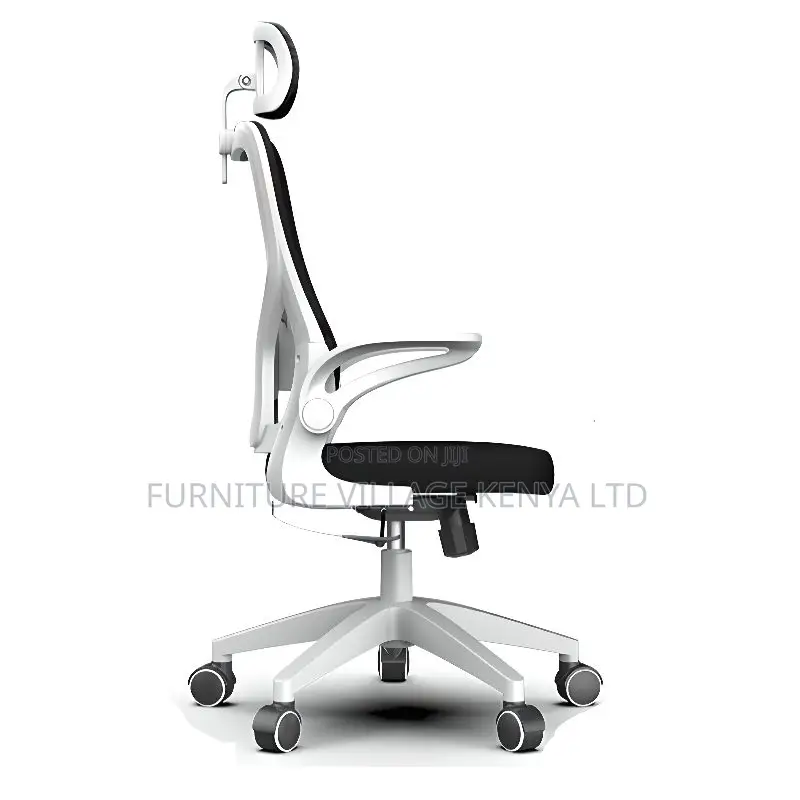 Swivel Adjustable White Orthopedic Desk Seat