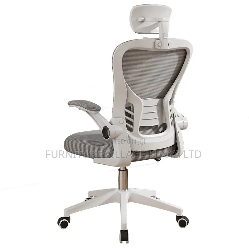 Swivel Adjustable White Orthopedic Desk Seat