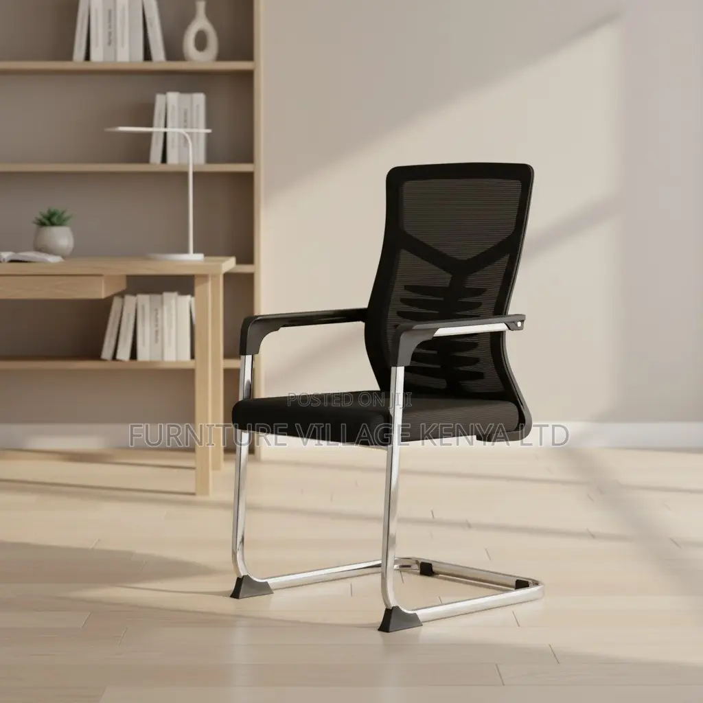 Breathable Ergonomic Non-Swivel Guest Chair