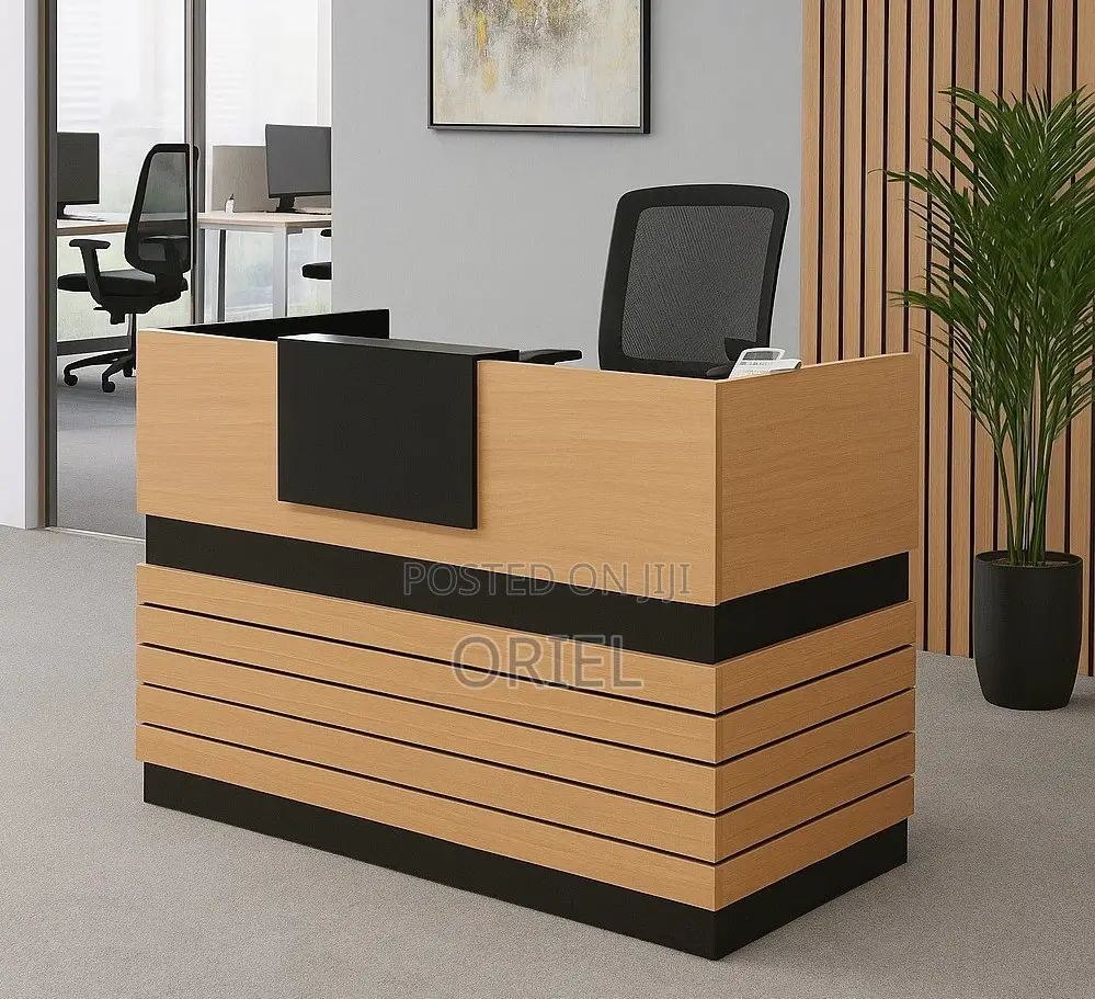 Office Desk : One-Way Executive Office Reception Desk