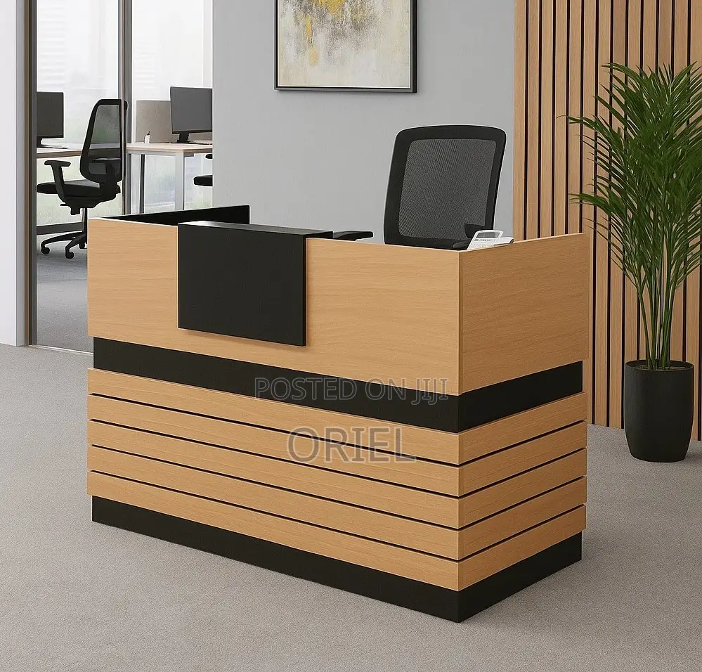 Office Desk : One-Way Executive Office Reception Desk