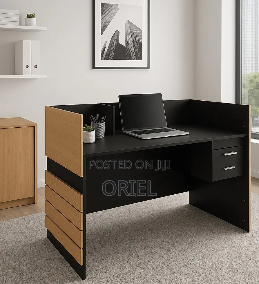 Office Desk : One-Way Executive Office Reception Desk