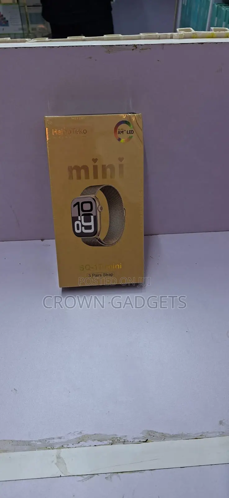 Sq-17 Smartwatch Mini Series Amoled Ladies Watch 3 Straps