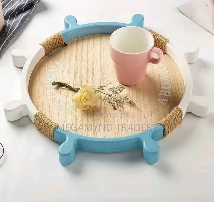 2 in 1 Decorative Sailor Themed Tray / 2pc Tray