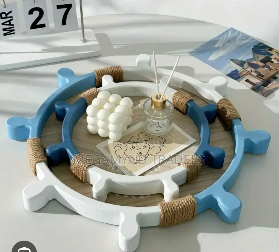 2 in 1 Decorative Sailor Themed Tray / 2pc Tray