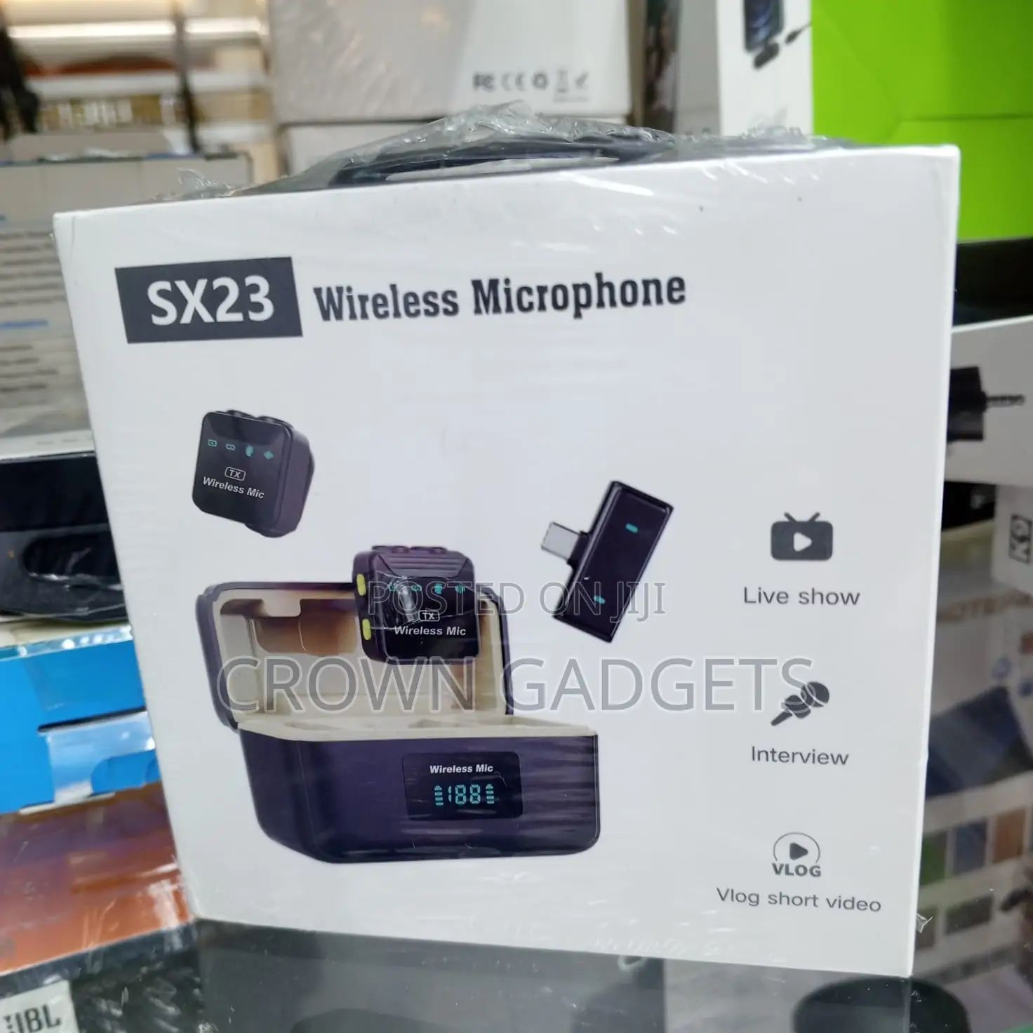 Sx23 Wireless Lapel Mic Noise Reduction 9h Battery
