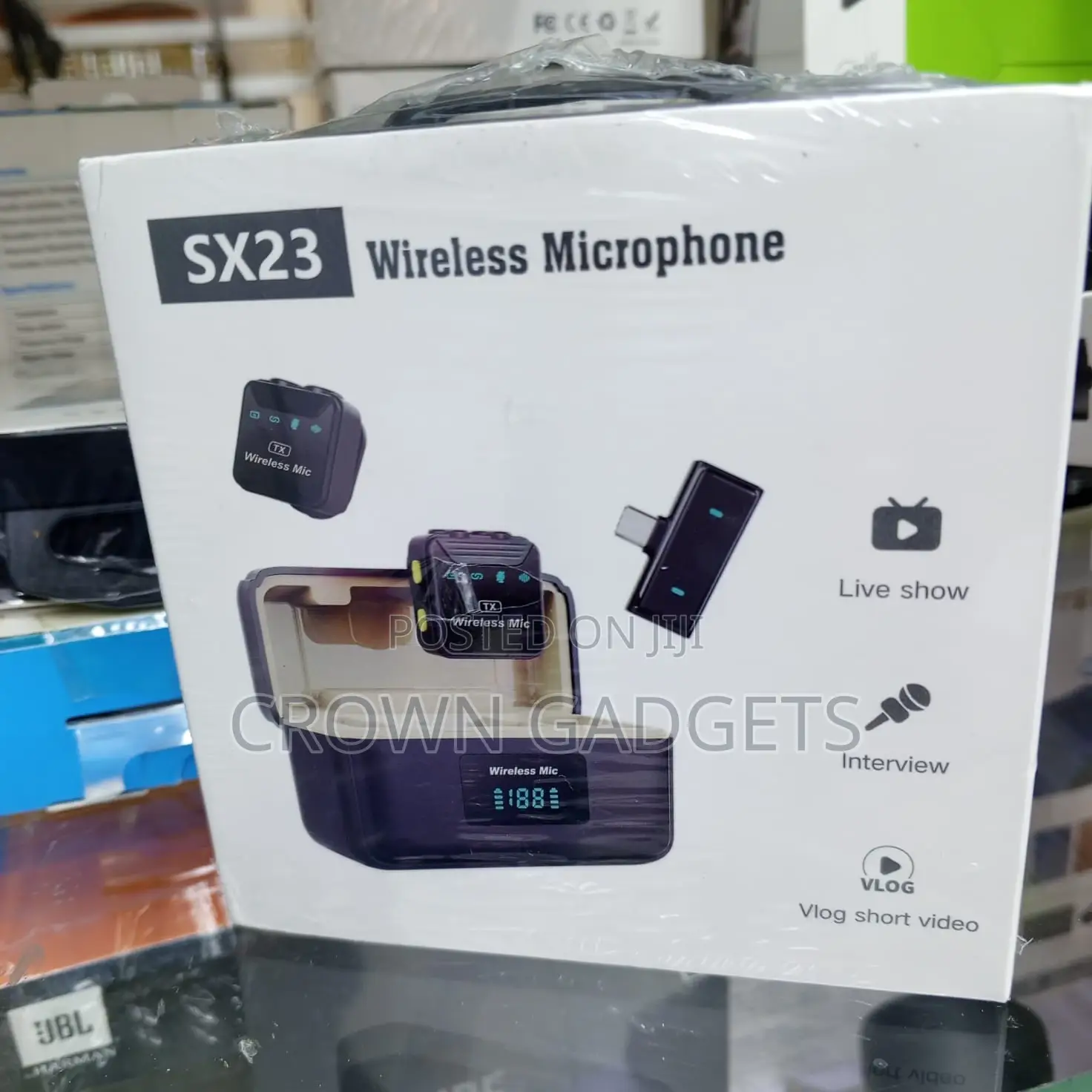 Sx23 Wireless Lapel Mic Noise Reduction 9h Battery
