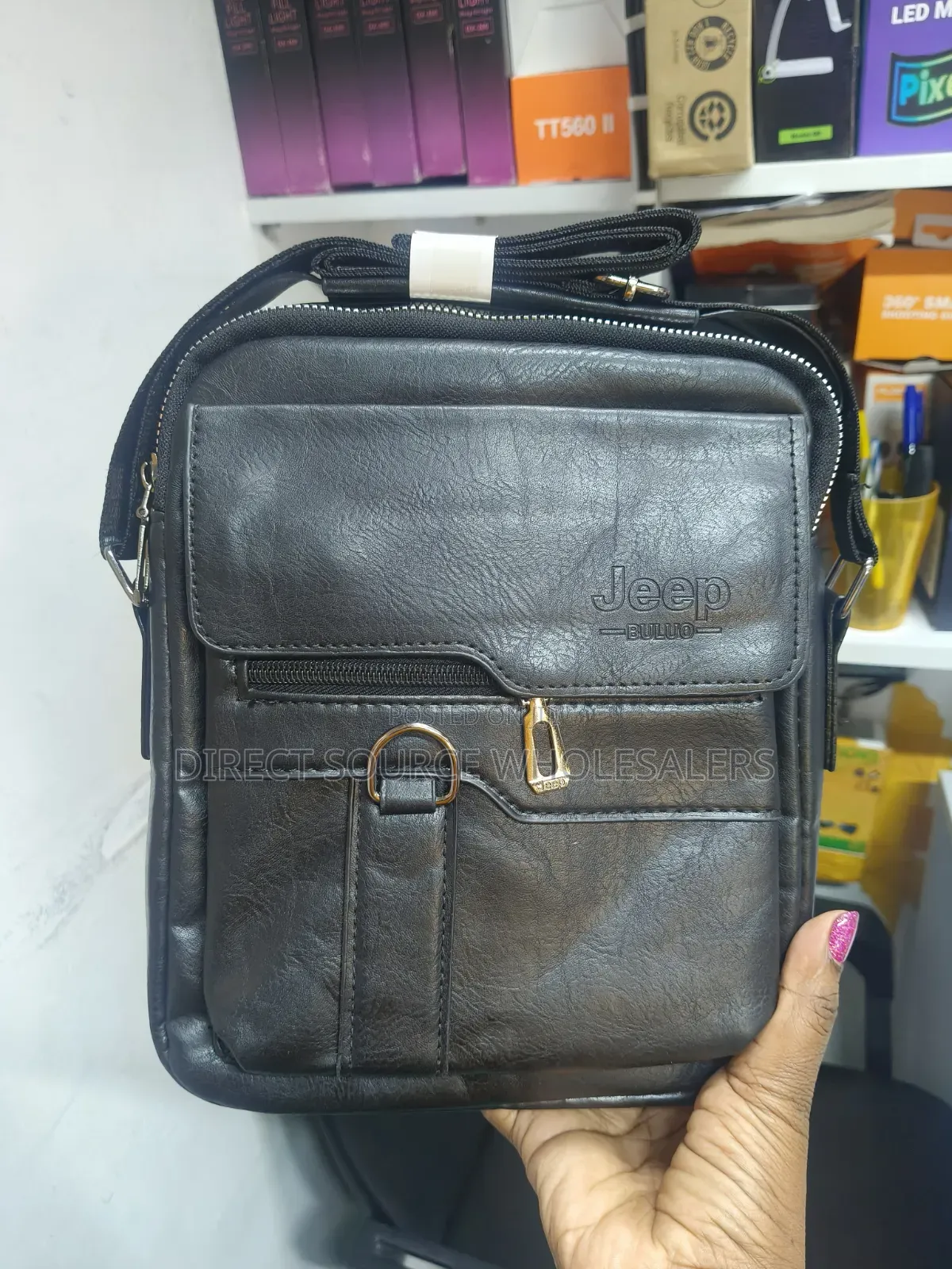 Unisex Sling Shoulder Bag Black in Colour