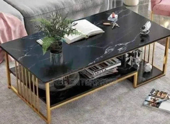 Executive **Black Marble Coffee Table