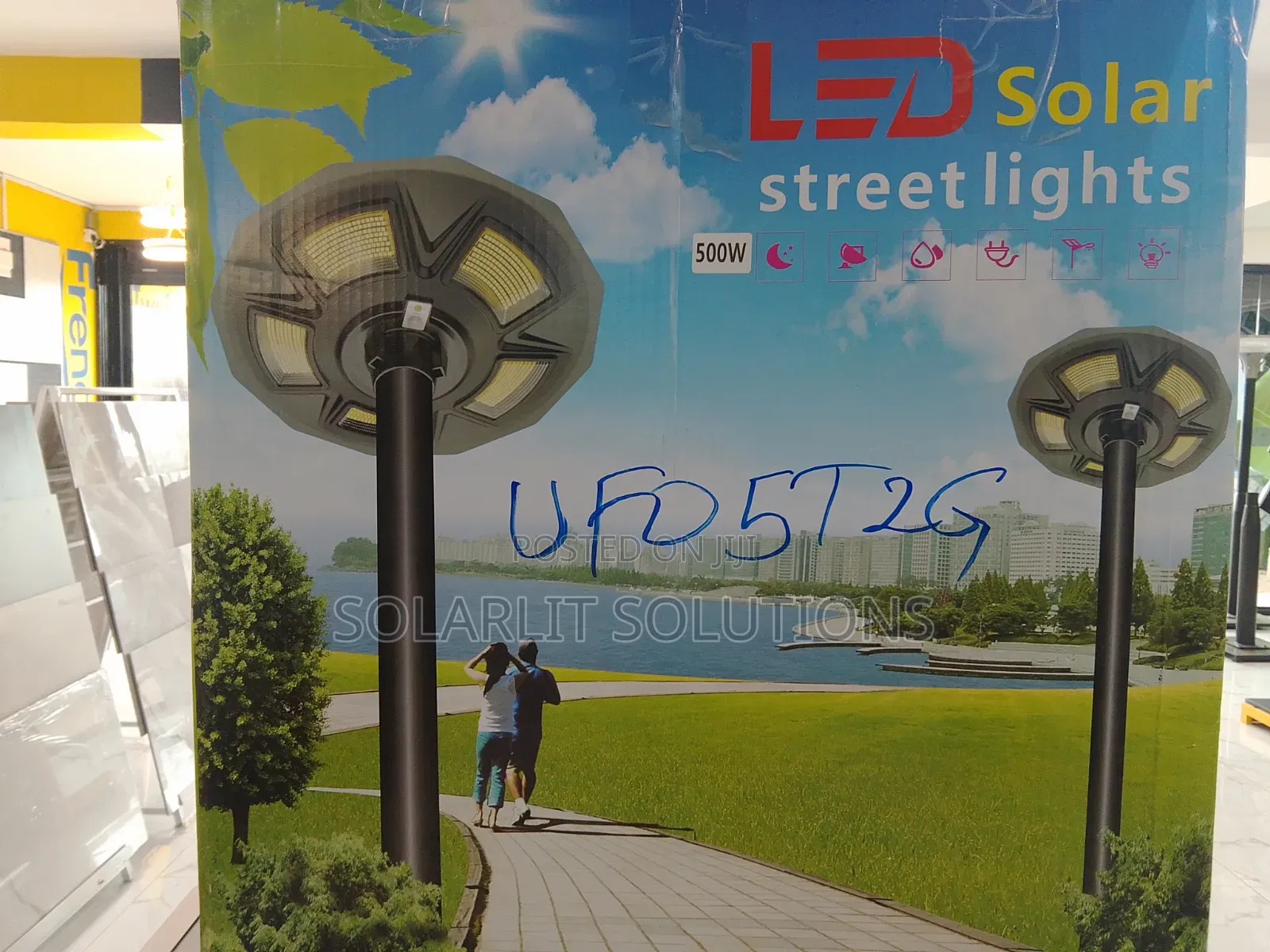 Ufo Led Solar Garden Lights 500w