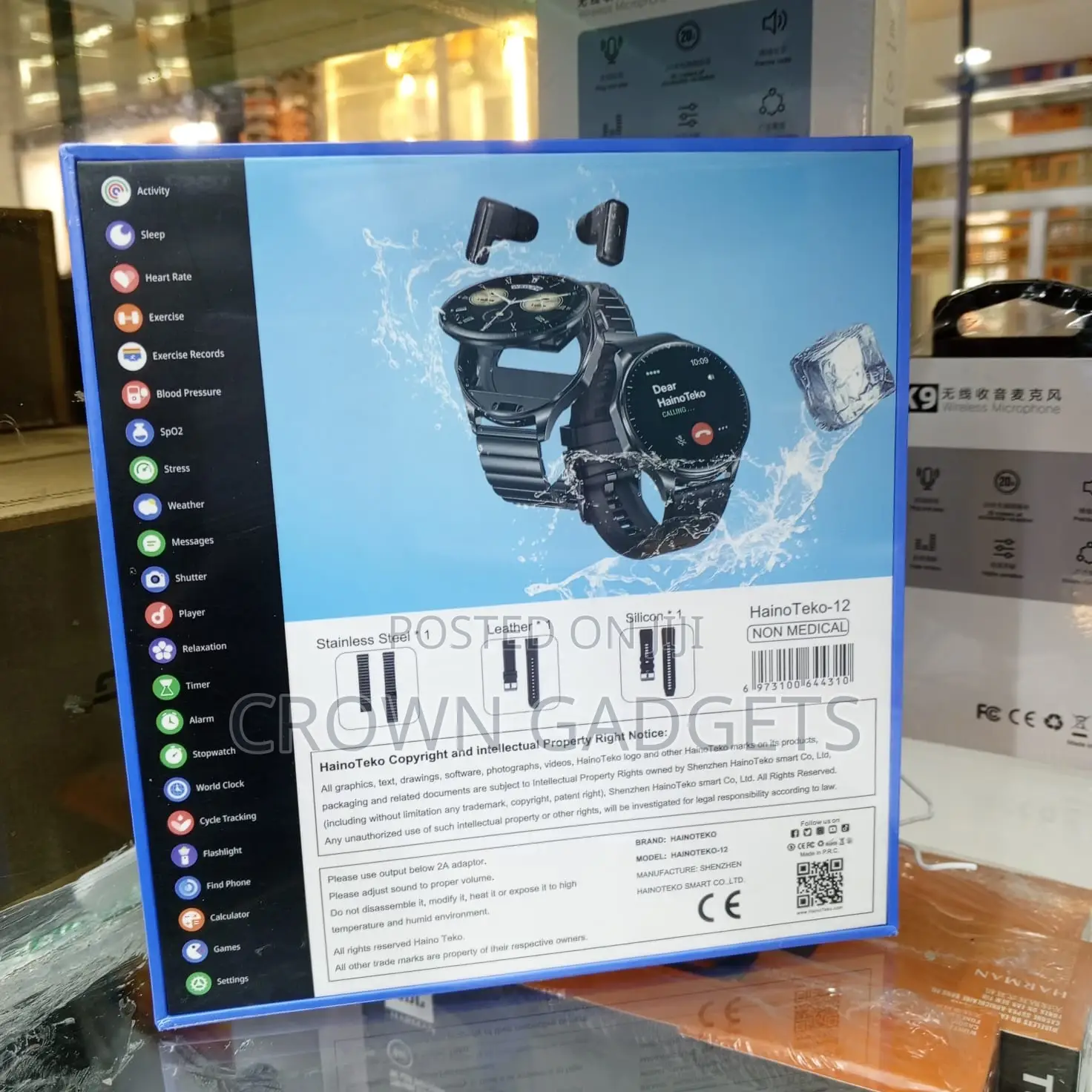 Haino Teko-12 Smart Watch With Buds Heart Rate Spo2