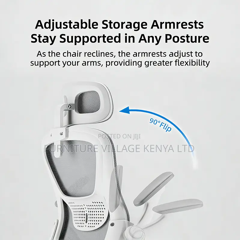 Modern White Adjustable Home Computer Chair