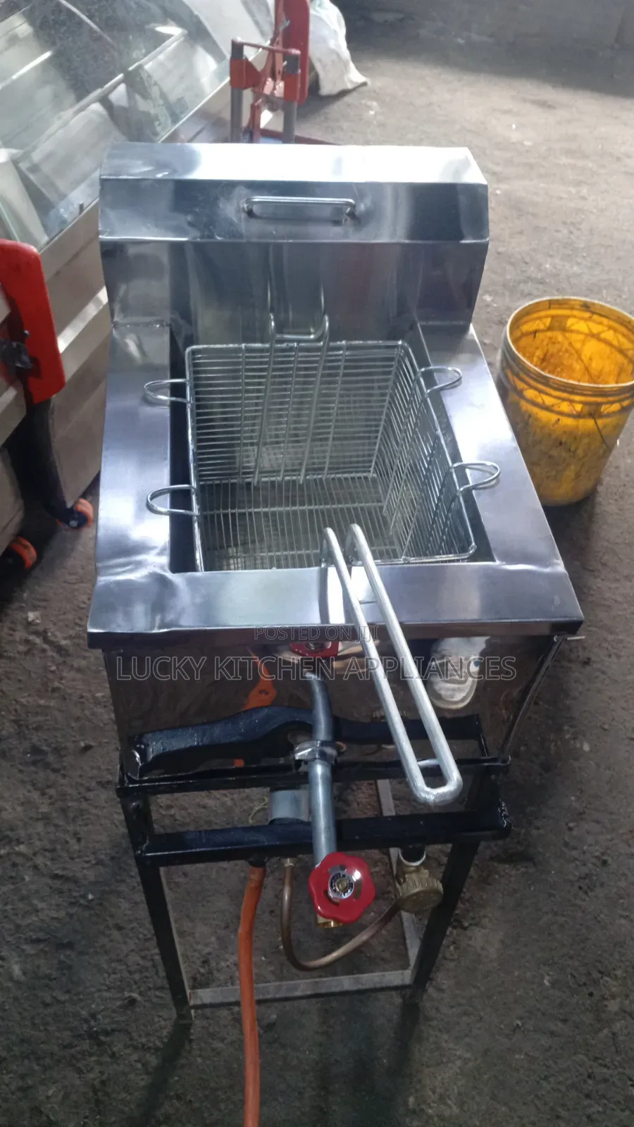 Quality Stainless Steel Single Gas Fryer.