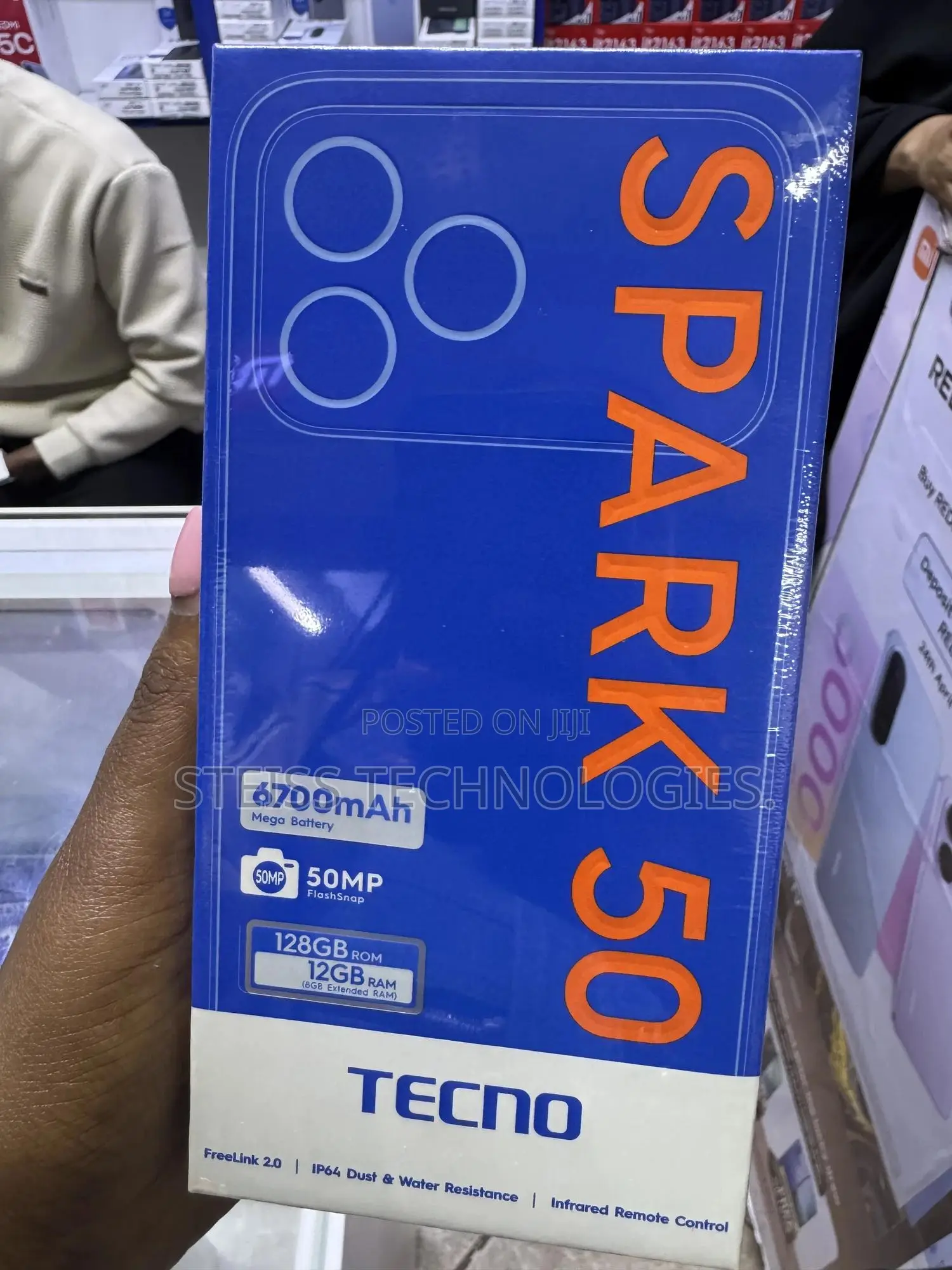 New Tecno Spark 50 128 GB Black