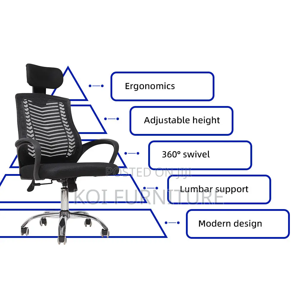 Office Chairs; Ergonomic Headrest Home Office Working Chair