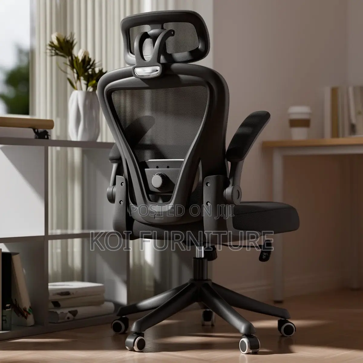 Office Chairs; Ergonomic Mesh Office Task Chair With Headrest