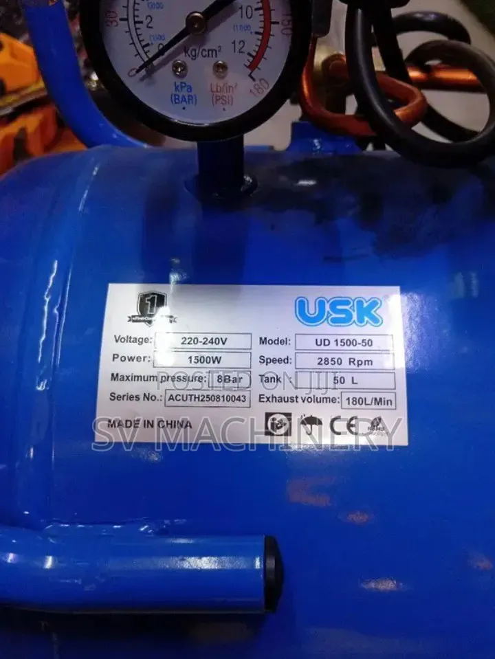Heavy Duty Electric Air Compressor 50 Litres