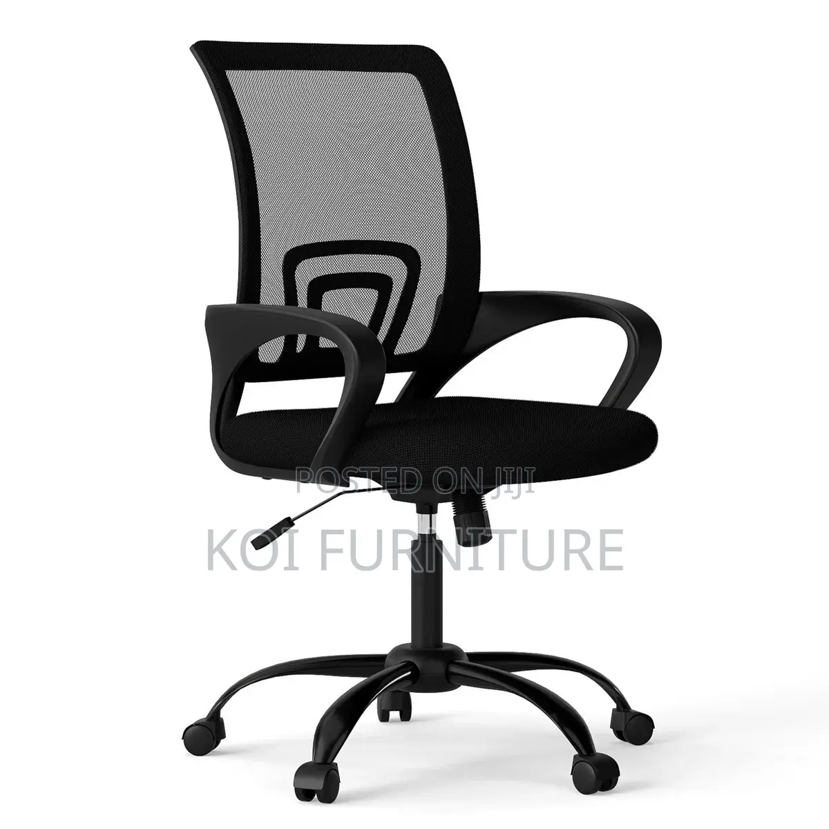 Office Chairs; Modern Swivel Soft Upholstered Nylon Arm Office Chair