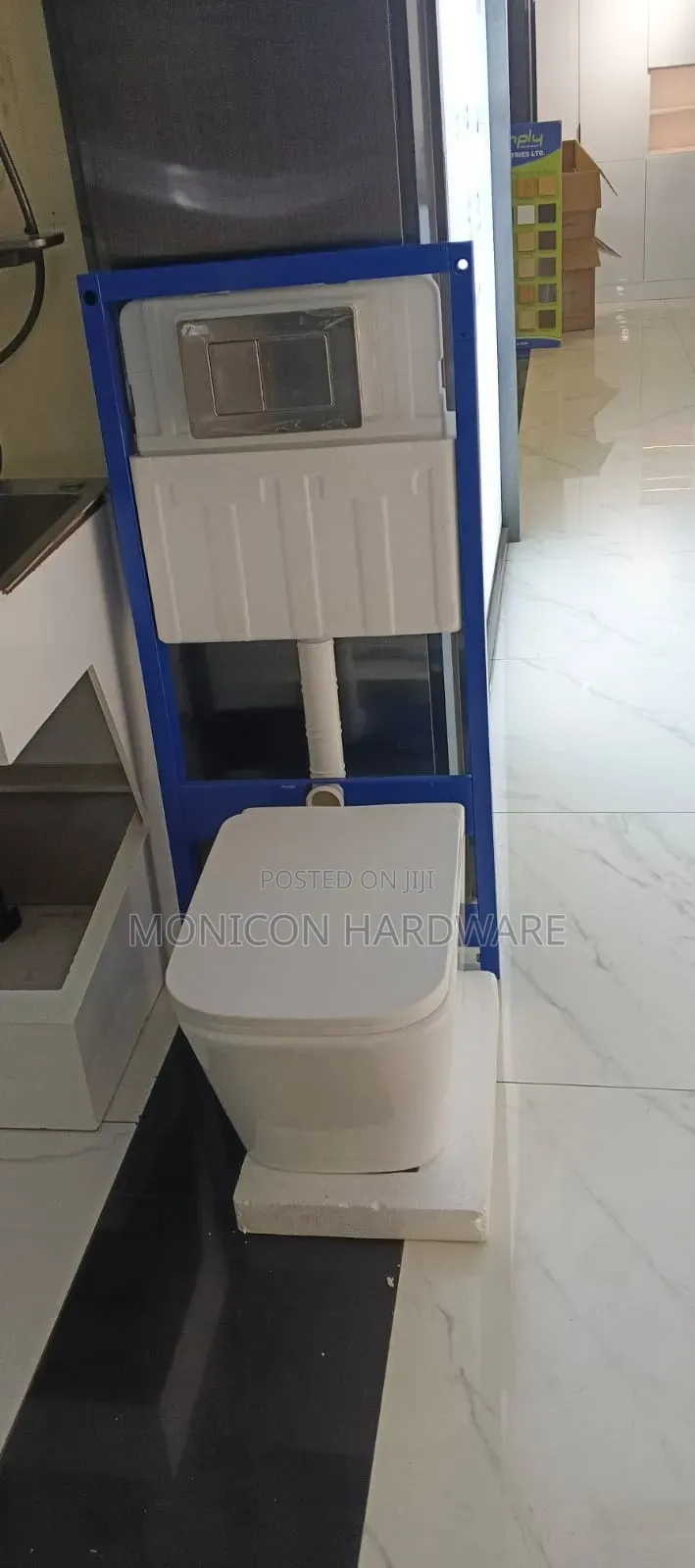Wall Hung Toilet and Concealed Cistern Set