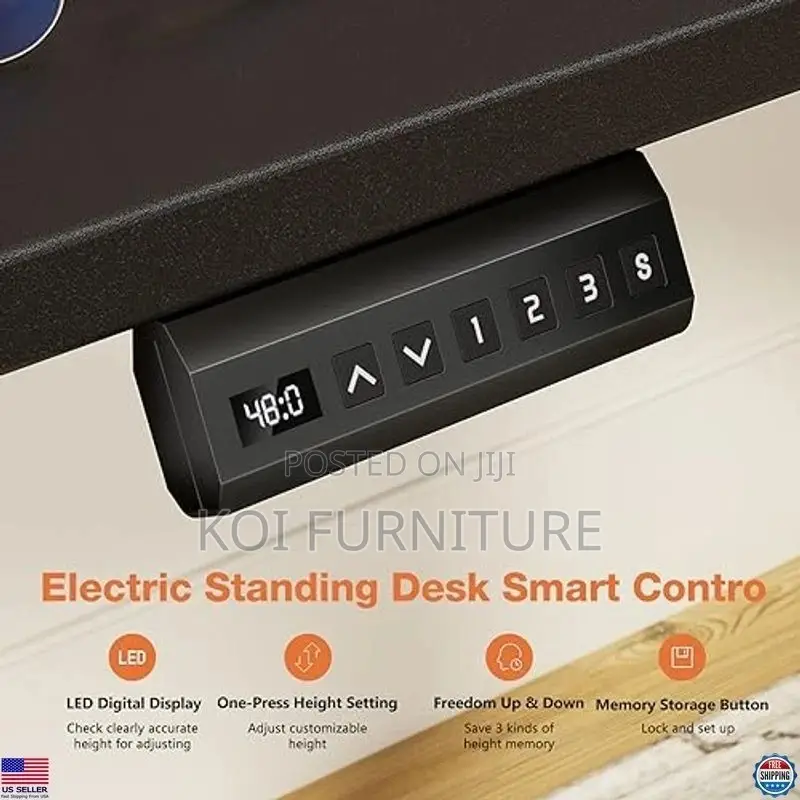 Office Table; 1800mm Adjustable Height Electric Standing Desk