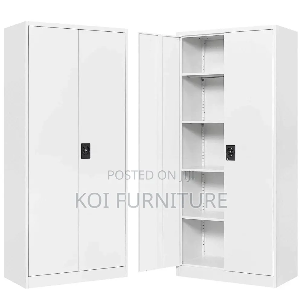 Office Cabinet; Metal Cabinet With 4 Adjustable Shelves