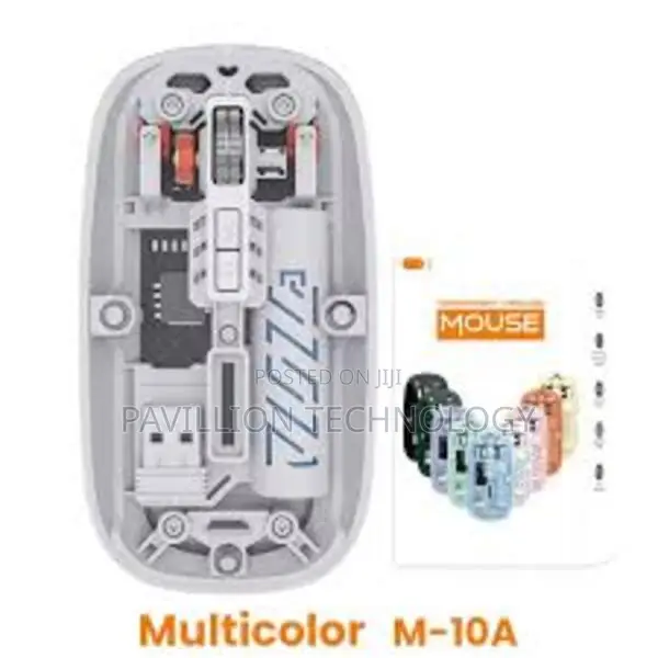 Wireless Transparent Rechageable Mouse With Bluetooth