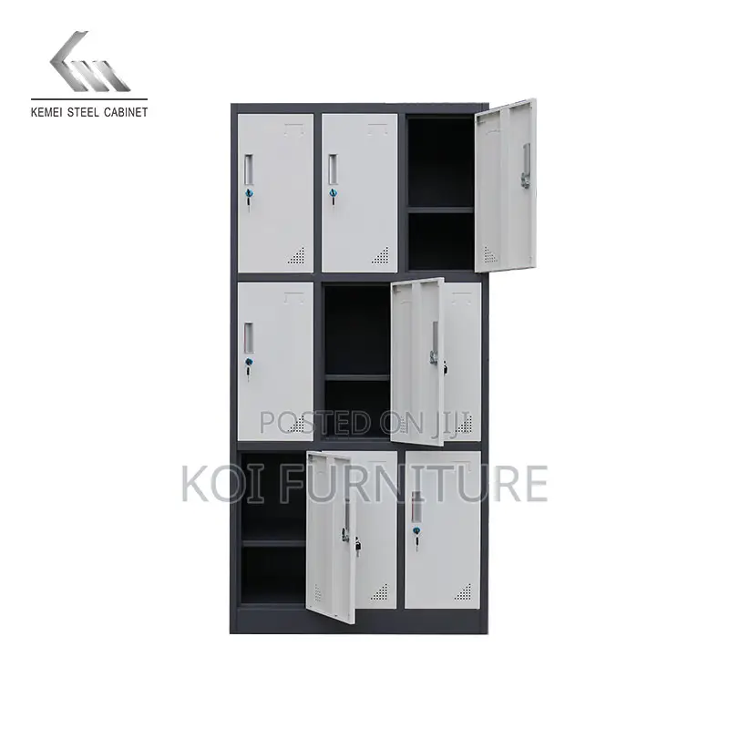 Office Cabinet; 9 Doors Changing Room School Storage Cabinet