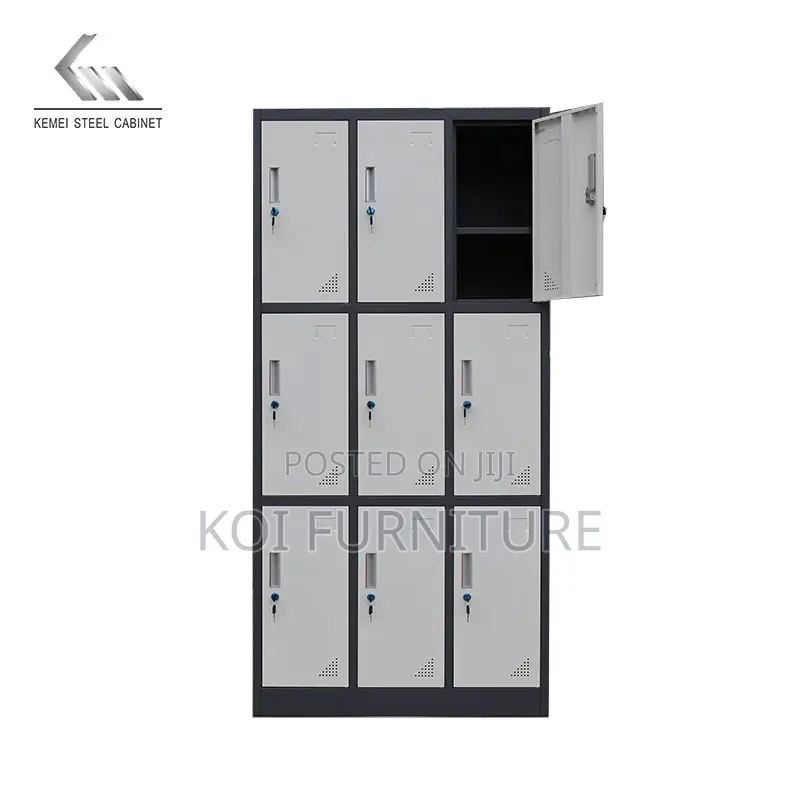 Office Cabinet; 9 Doors Changing Room School Storage Cabinet