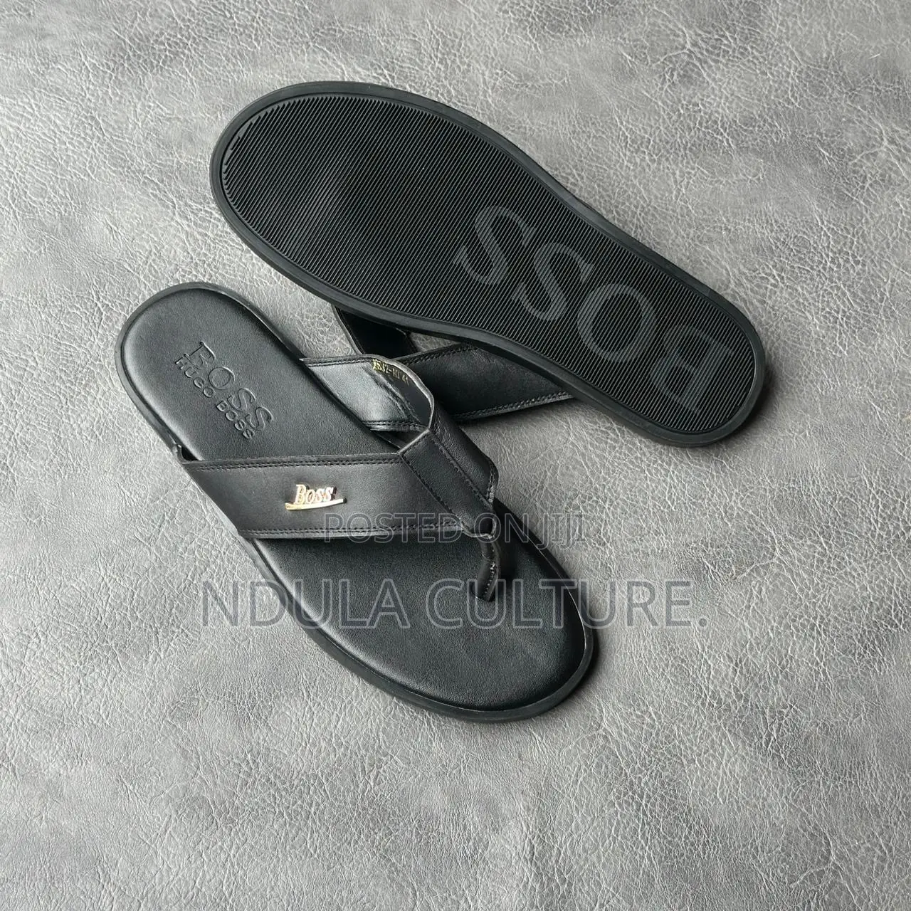 Hugo Boss Premium Leather Sandals