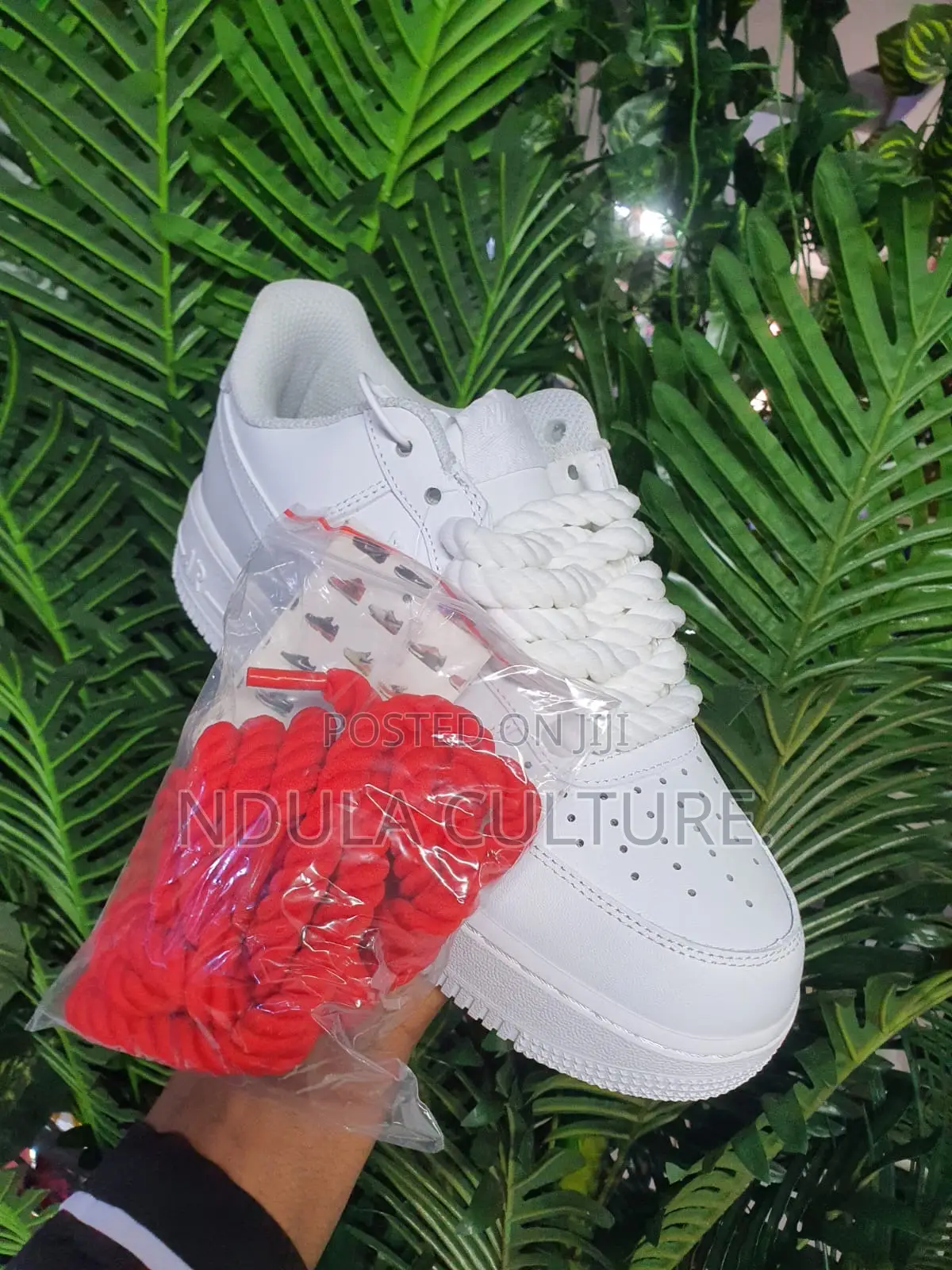 Chunky Rope Laces Customised Airforce 1 Sneakers