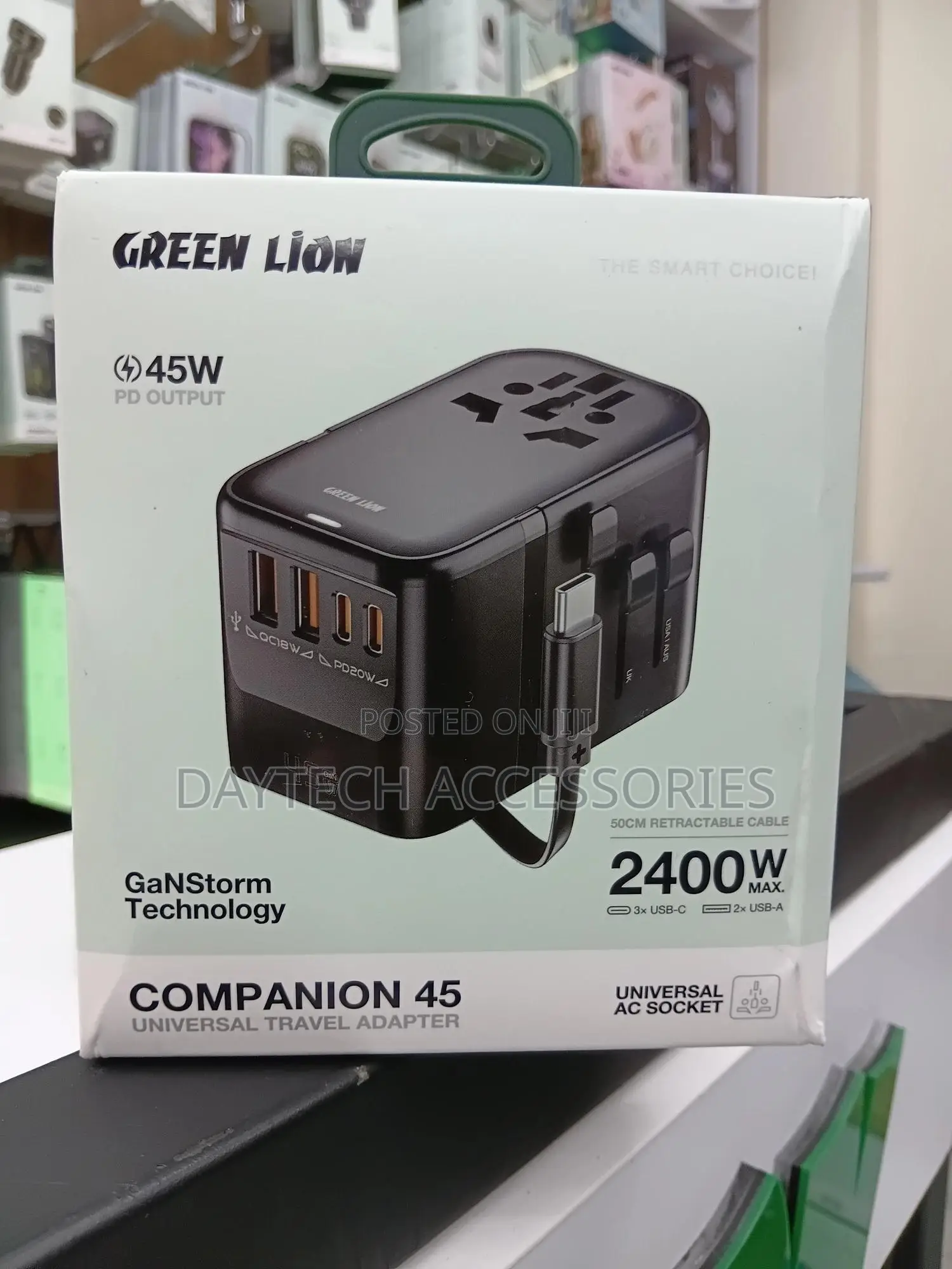 Green Lion Companion 45 Universal Travel Adapter.