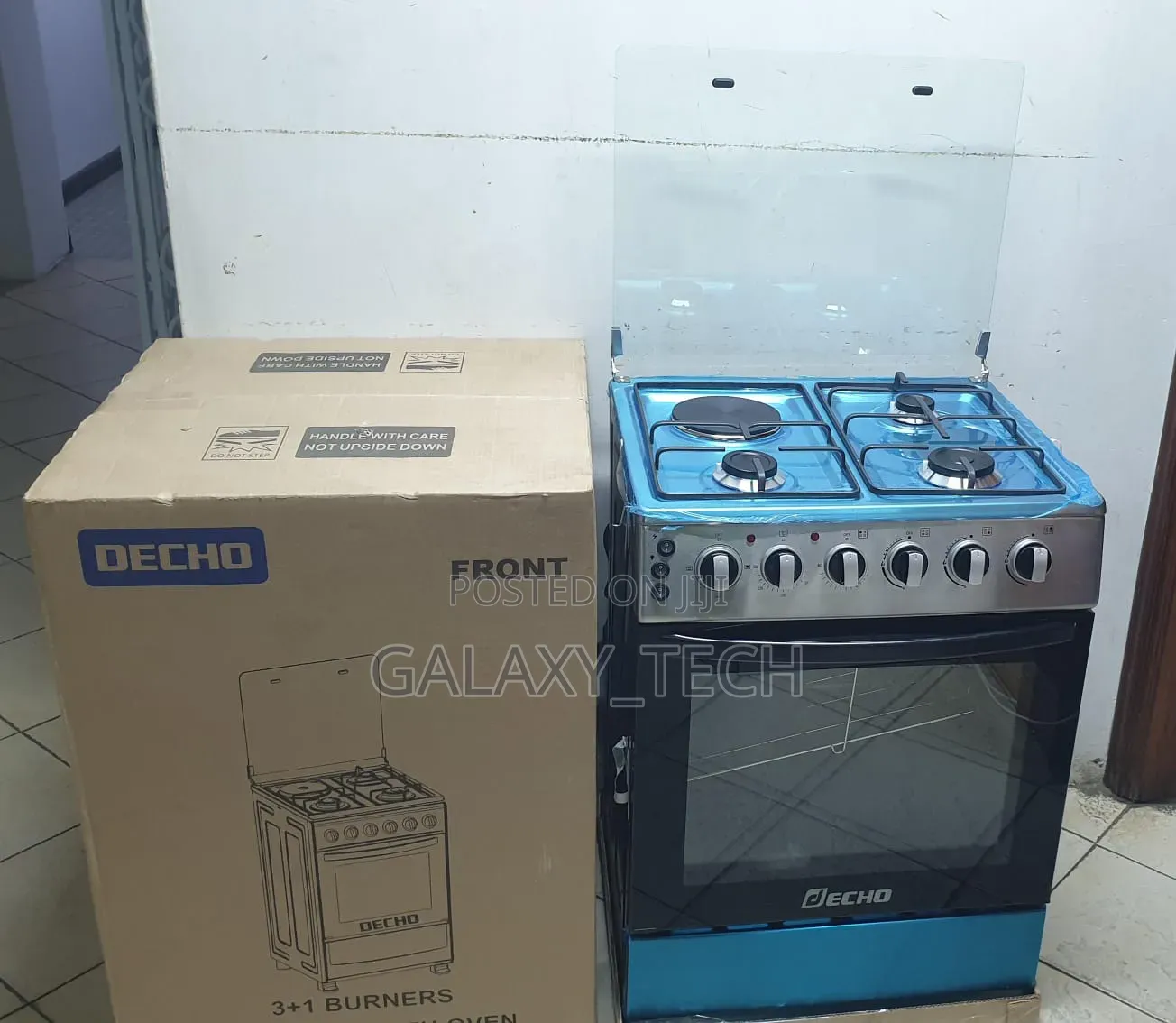 Decho 60*60cm 3gas +1e Plate Standing Cooker With Electric Oven