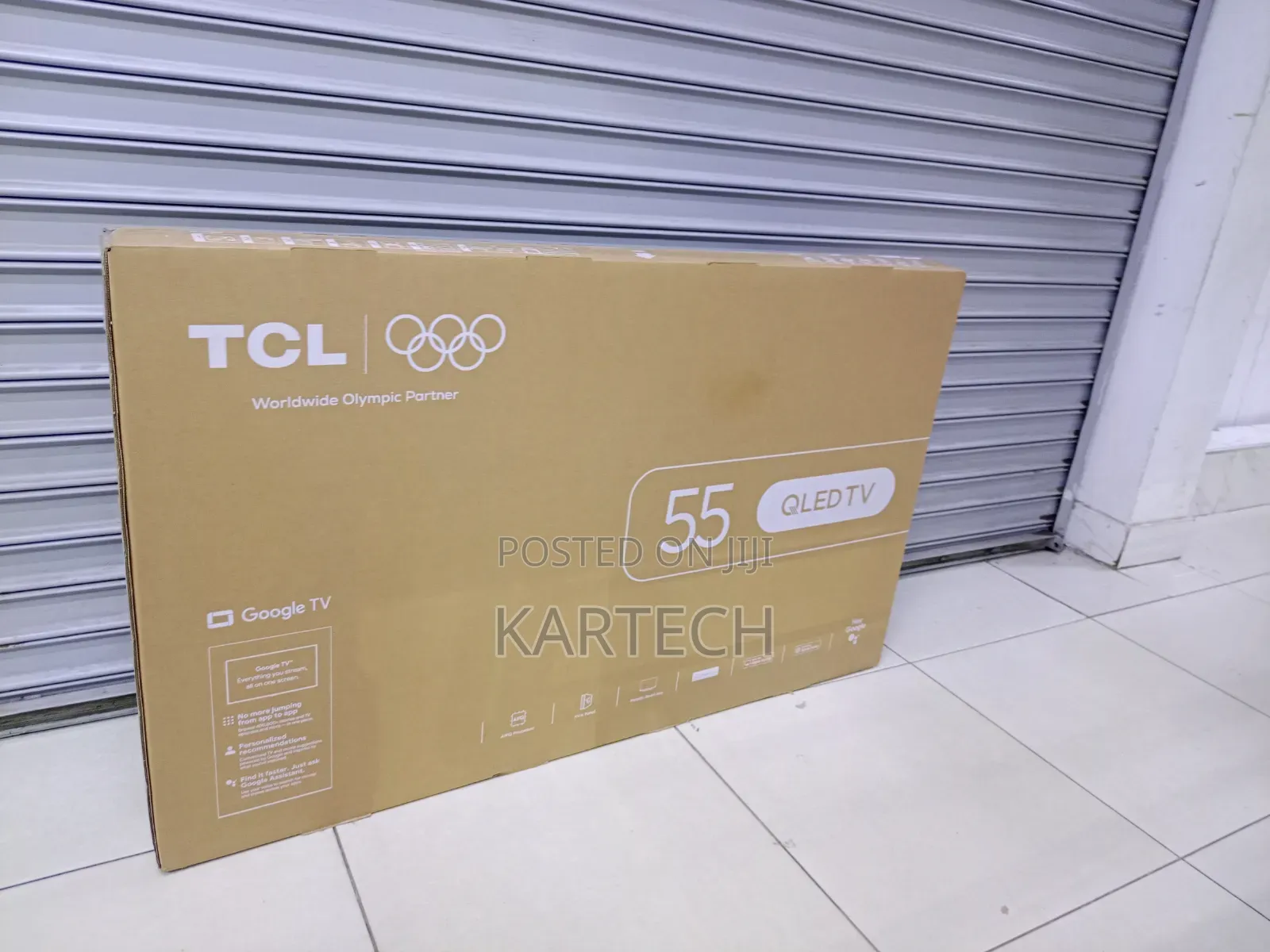 TCL 55 Inch Qled Smart Frameless Tv With Google Tv Voice Control