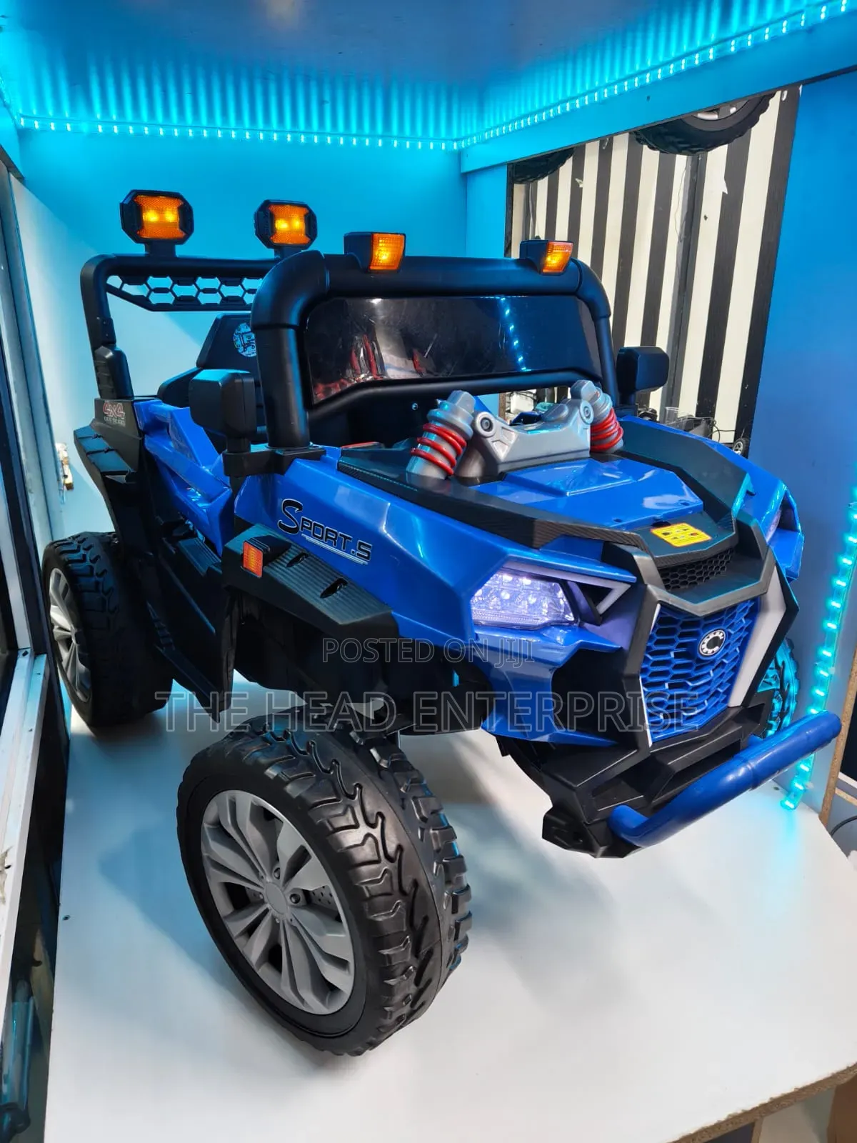 Kids Blue 2-8 Yrs 12v Ridden