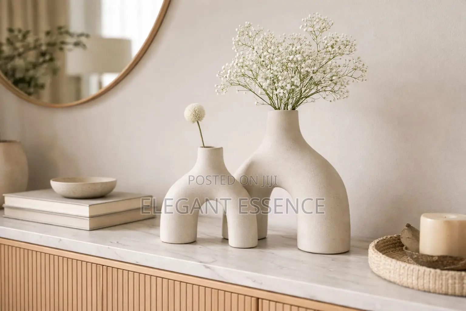 2 in 1 Ceramic Decorative Ceramic Vases