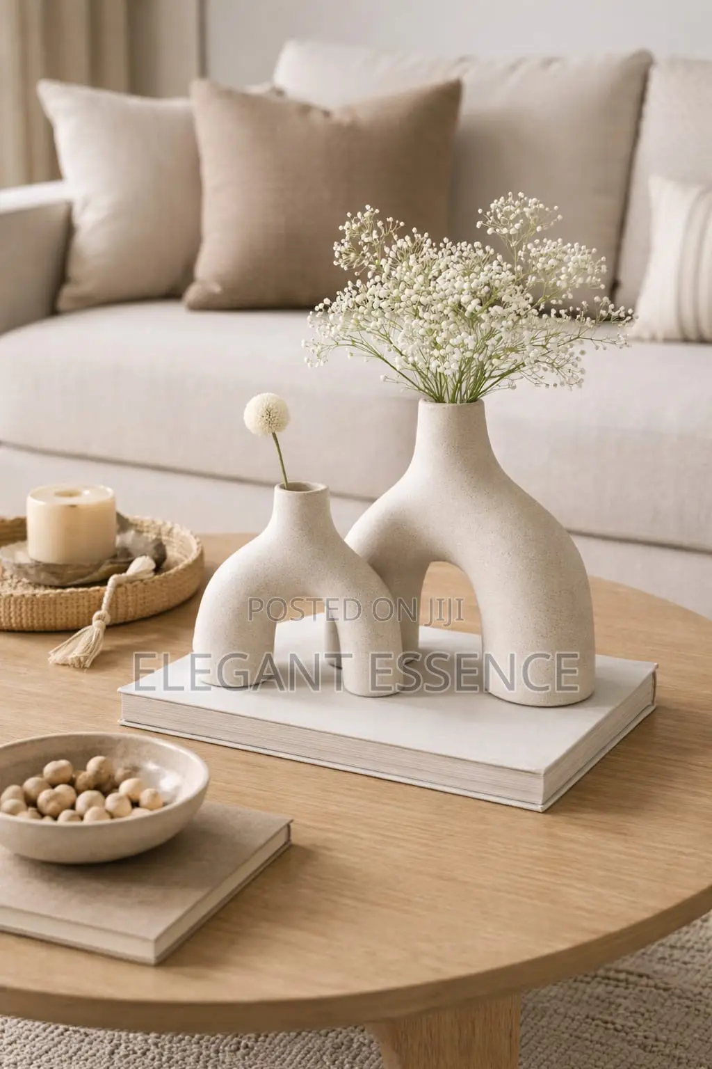 2 in 1 Ceramic Decorative Ceramic Vases
