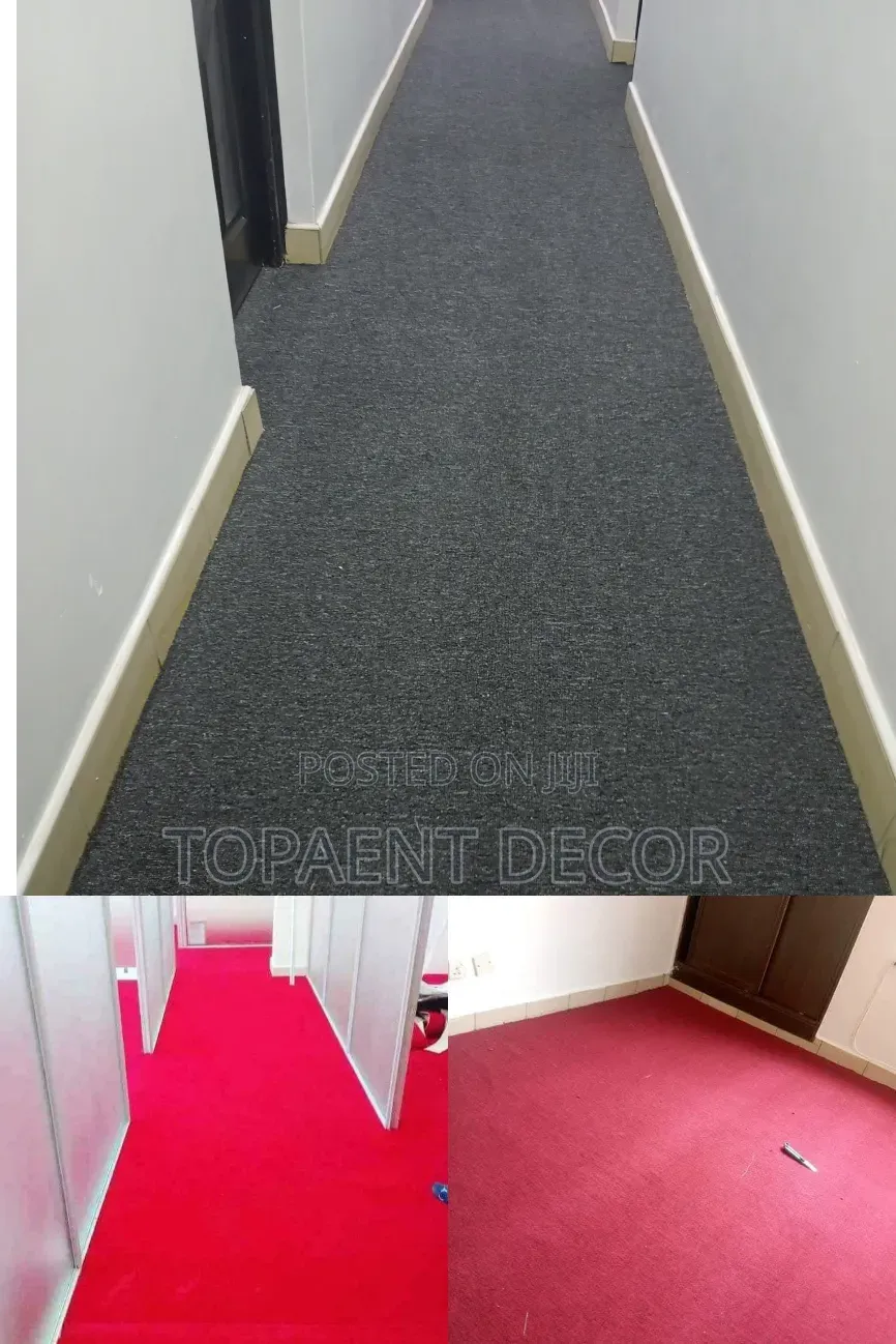 Red,Maroon and Grey Better Flooring Experience 4mm Delta Carpets
