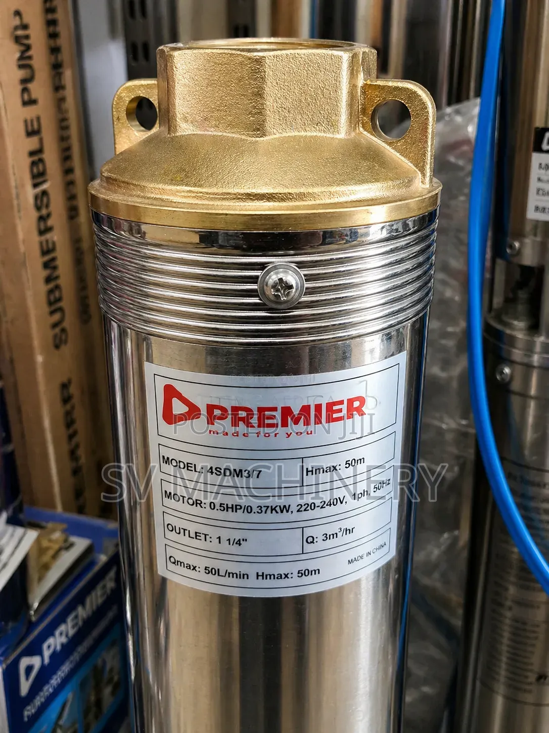 Deep Well Electric Submersible Water Pump 0.5hp