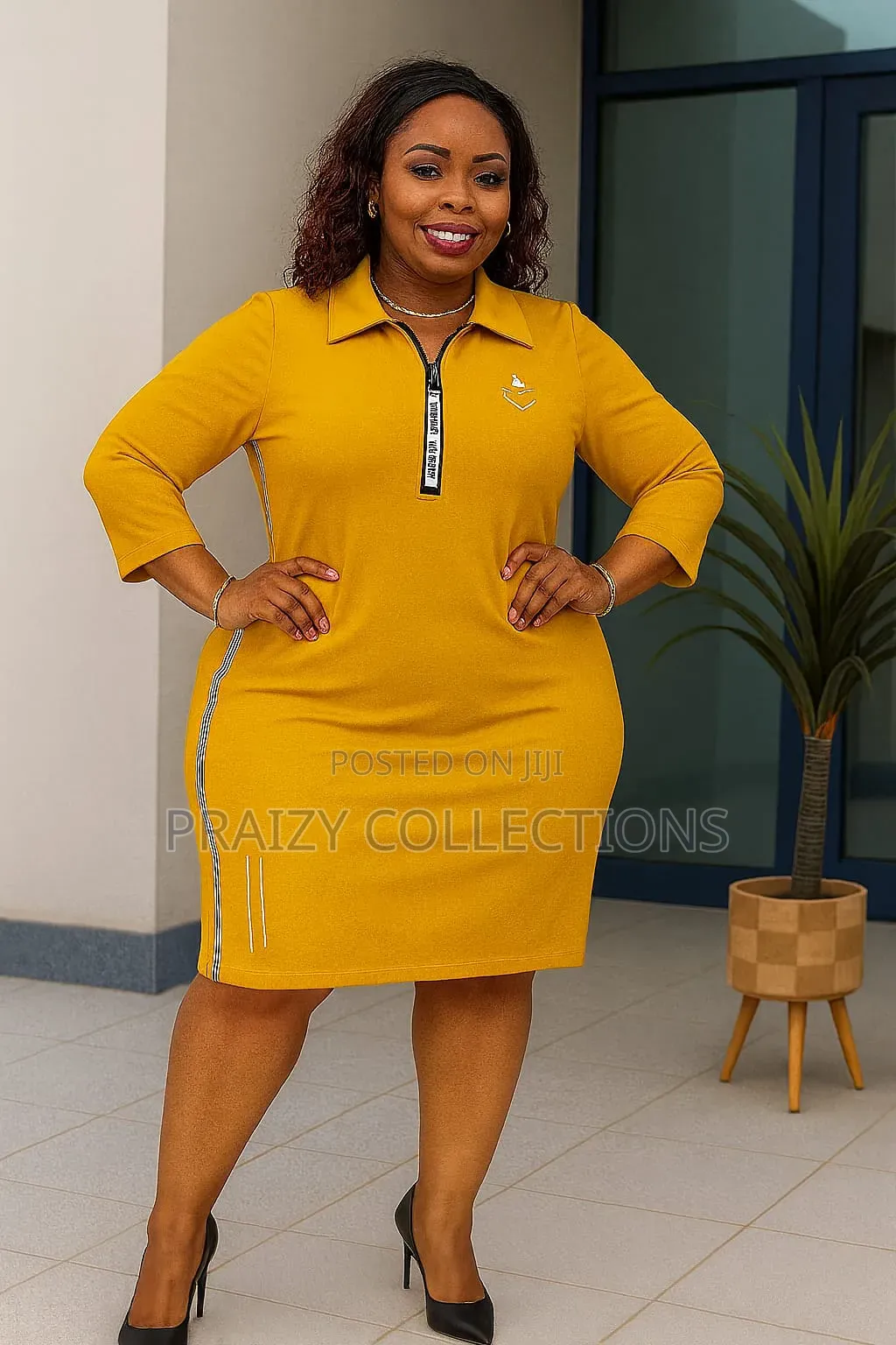 Senori Shirt Dress With Front Zip