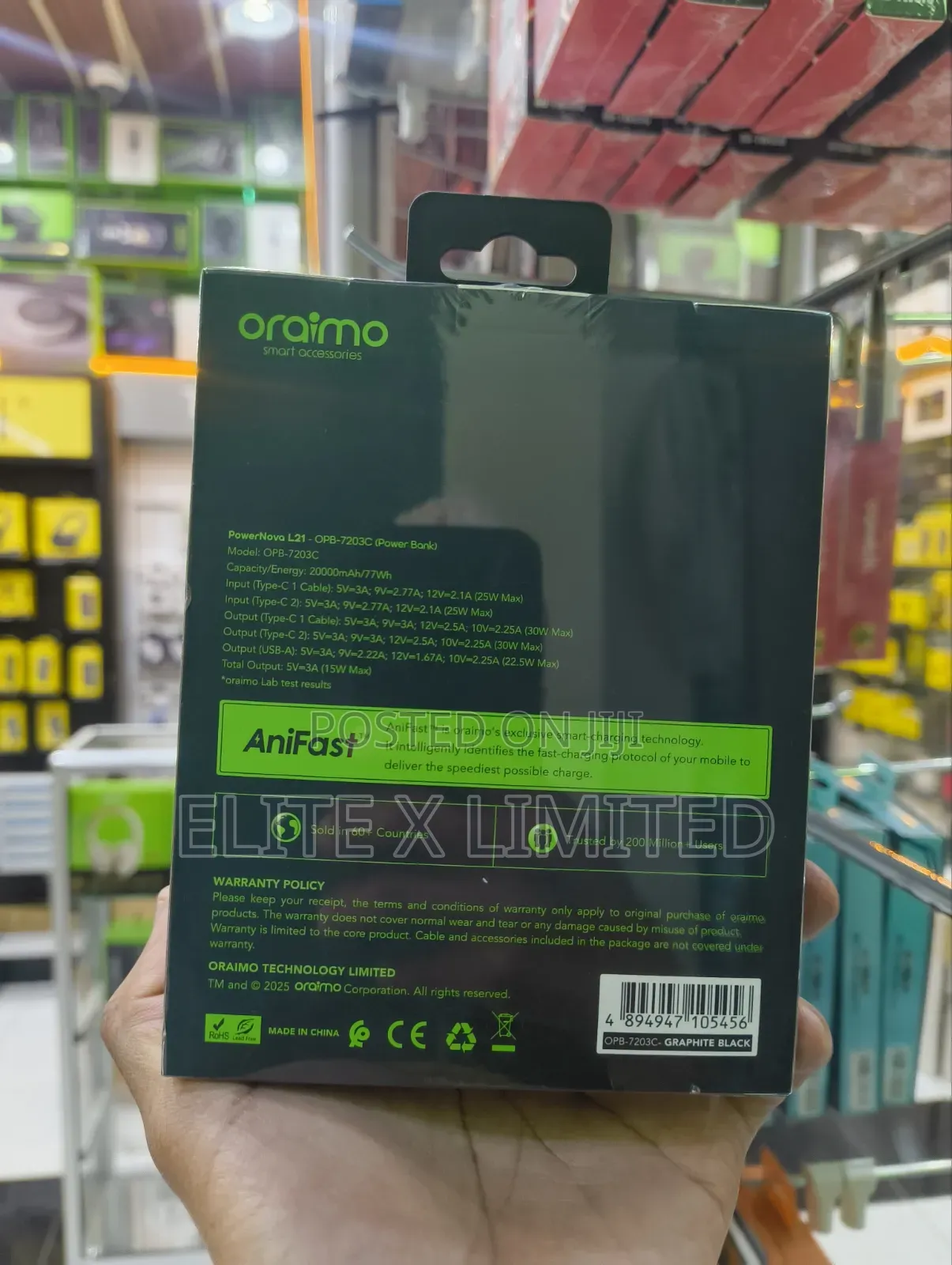 Oraimo Powernova L21 30w Powerbank