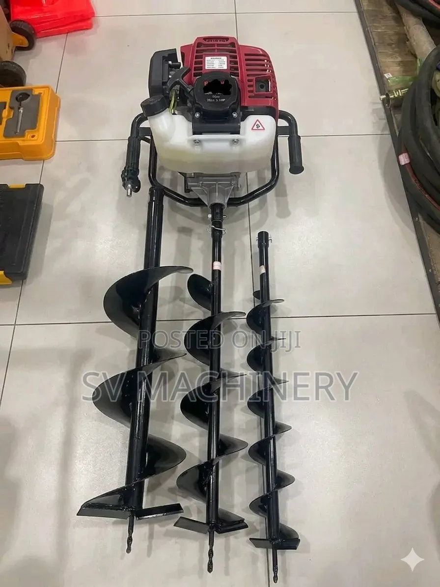 Heavy Duty 4 Stroke Earth Auger With 3 Free Drill Bit