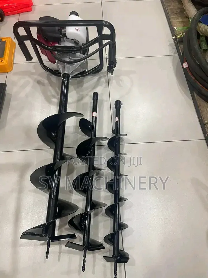 Heavy Duty 4 Stroke Earth Auger With 3 Free Drill Bit