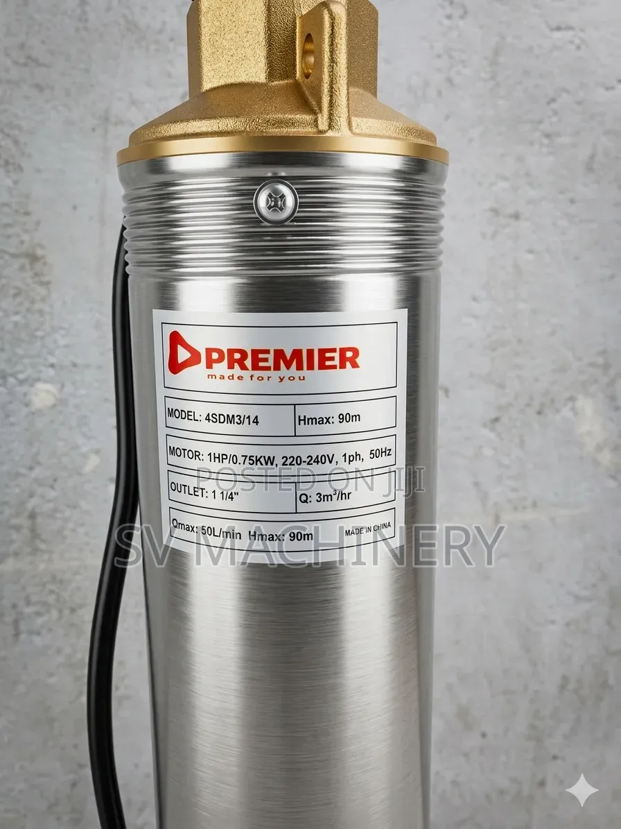 Heavy Duty Deep Well Electric Submersible Pump 1.0hp