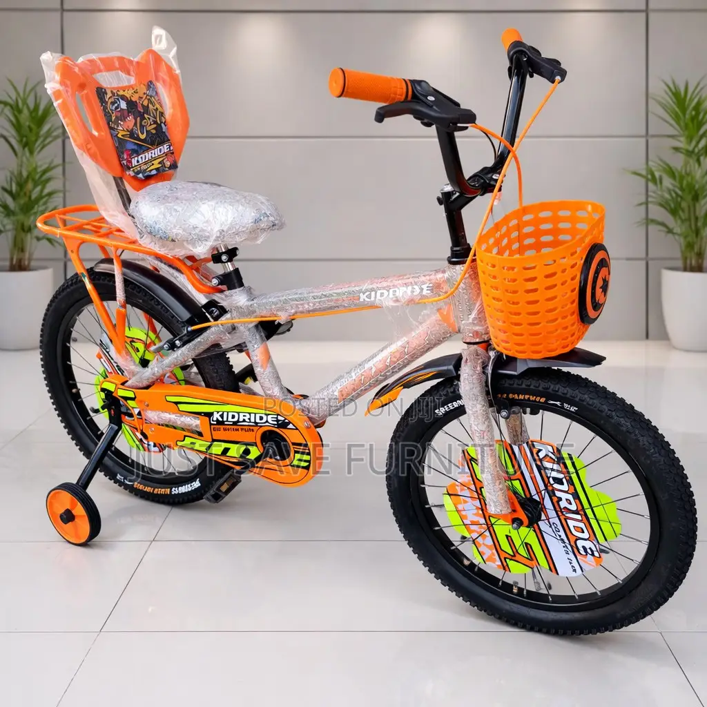 Kidride Size 20 Kids Bicycle With Training Wheels Basket – KSH 9,000