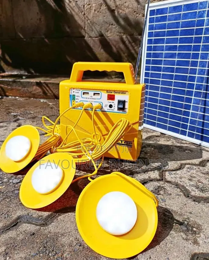 Brand New Solar Lighting System Kit /Best Kit With 4 Led Lights,